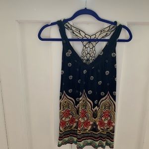 RESERVED Just Ginger Flowy Tank Top